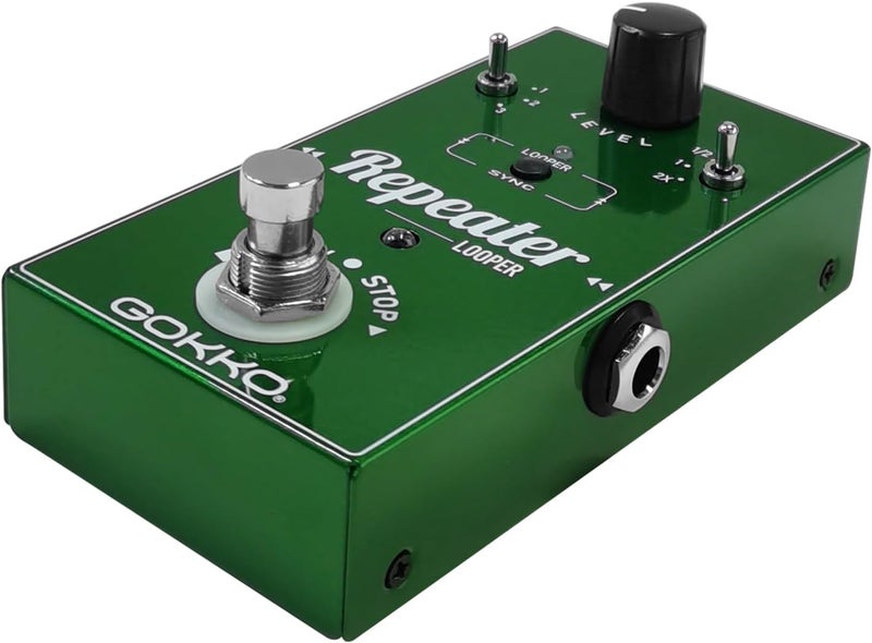 GOKKO REPEATER Looper Pedal GK-27 - Guitar Looper Pedal with Undo/Redo, 10-Minute Loop Time, True Bypass, and Easy Overdubbing for Live Performance & Practice - Image 3